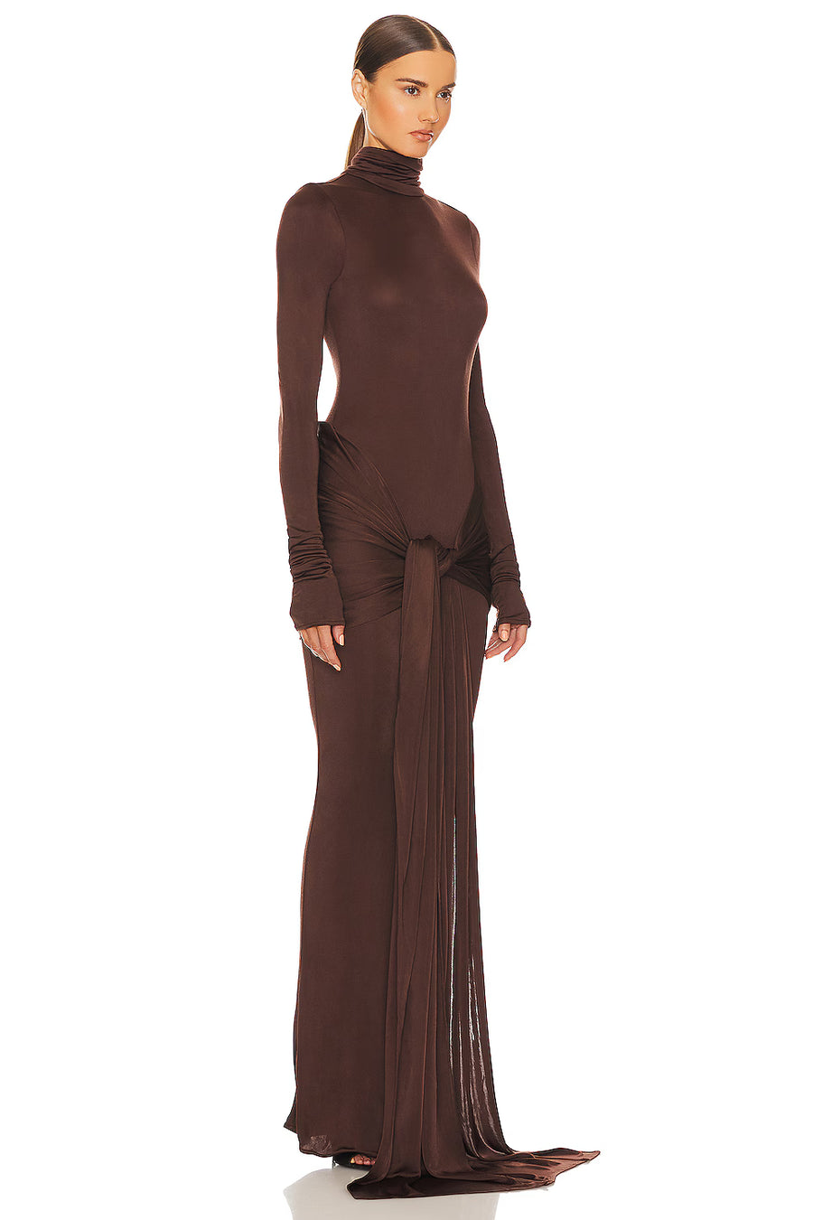 AKEA Lace Bodycon Maxi Dress