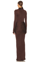 AKEA Lace Bodycon Maxi Dress