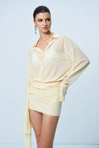 ATLA Ruched Mini Dress