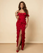 AUGA Floral Backless Maxi Dress