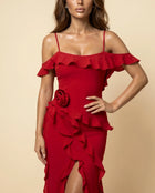 AUGA Floral Backless Maxi Dress