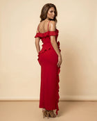 AUGA Floral Backless Maxi Dress