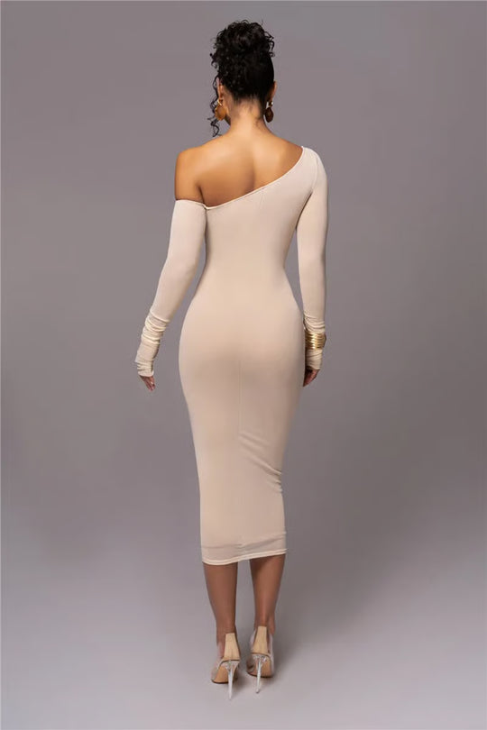 ZARA Mesh Ruched Midi