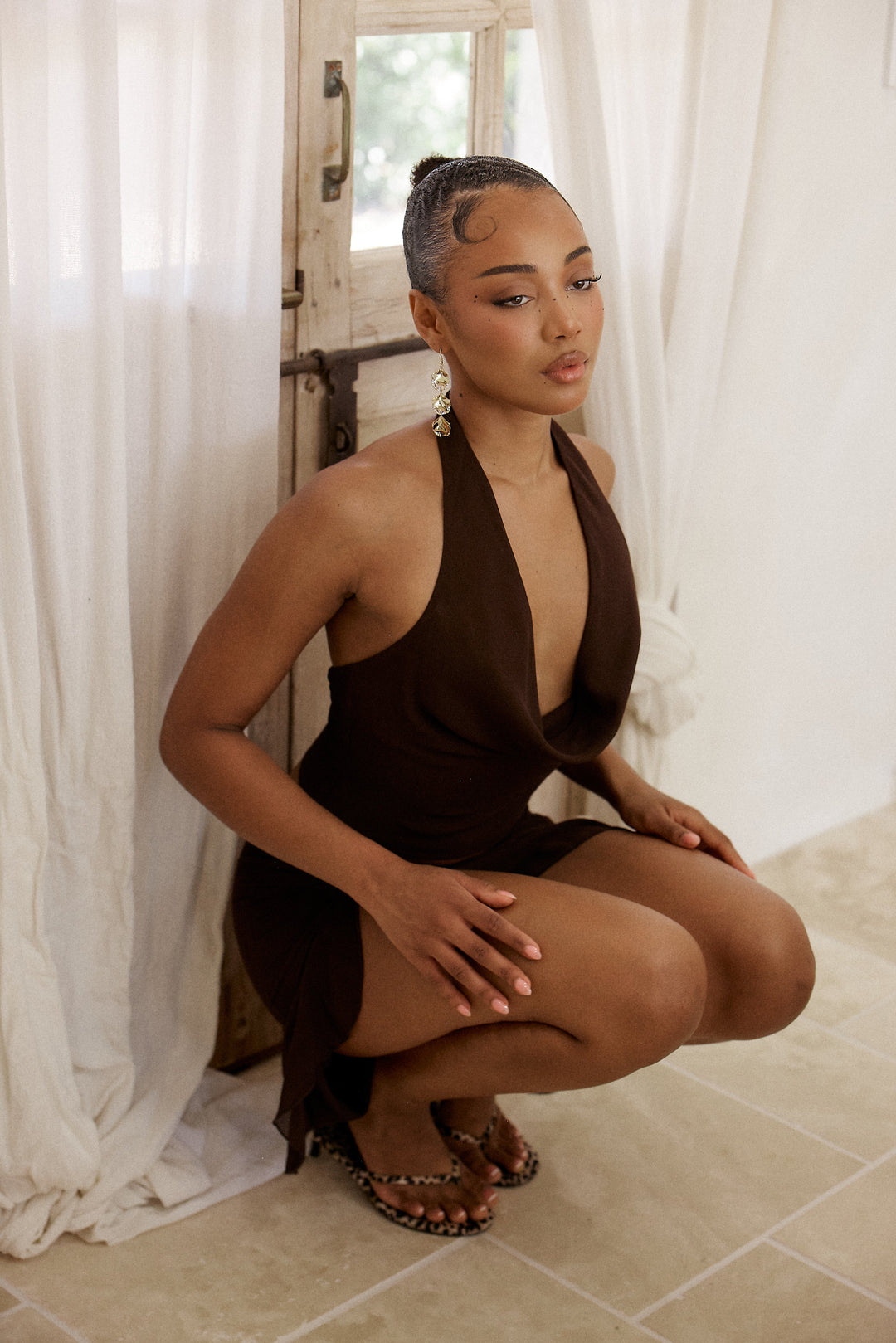 Odette Top Brown