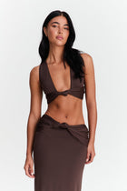 Mila Maxi Skirt Chocolate Brown