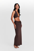 Mila Maxi Skirt Chocolate Brown