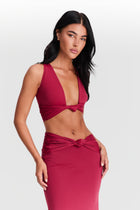 Mila Maxi Skirt Cherry Red