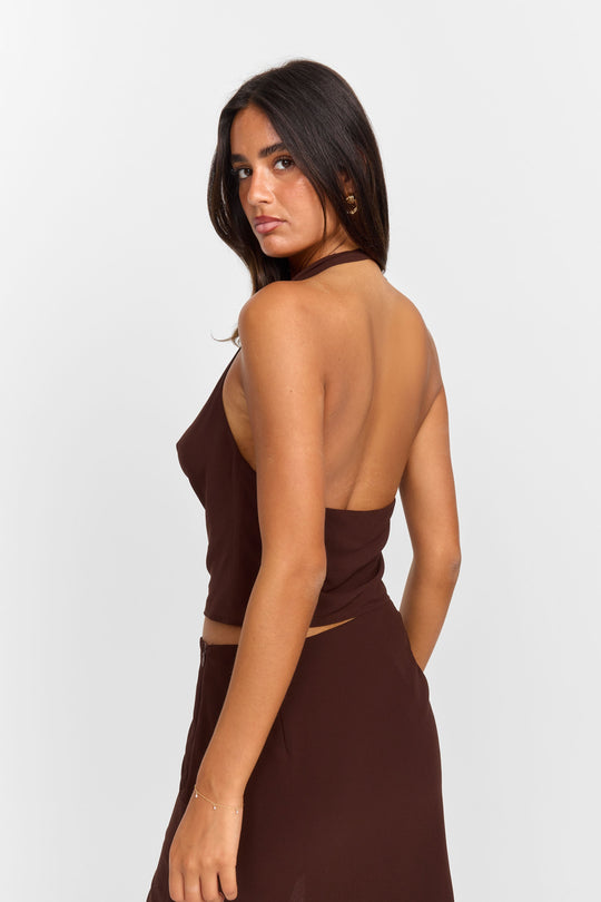 Odette Top Brown