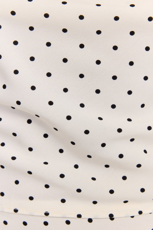 Colette Top White Polkadot