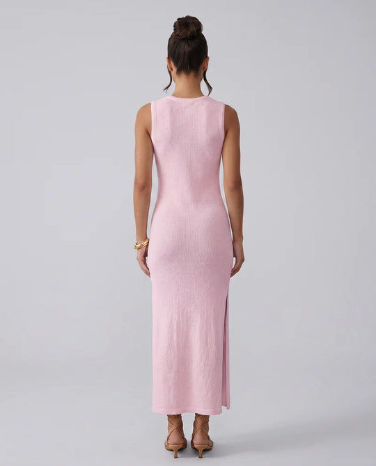 AMLA Knit Ruched Maxi Dress