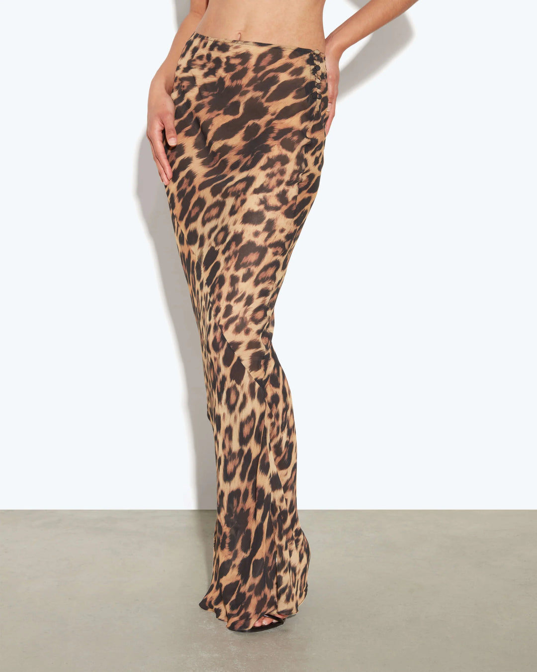 ALIA Leopard Skirt