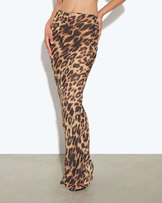 ALIA Leopard Skirt