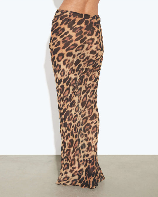 ALIA Leopard Skirt
