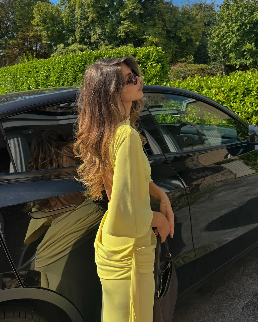 AUBA Backless Maxi Dress