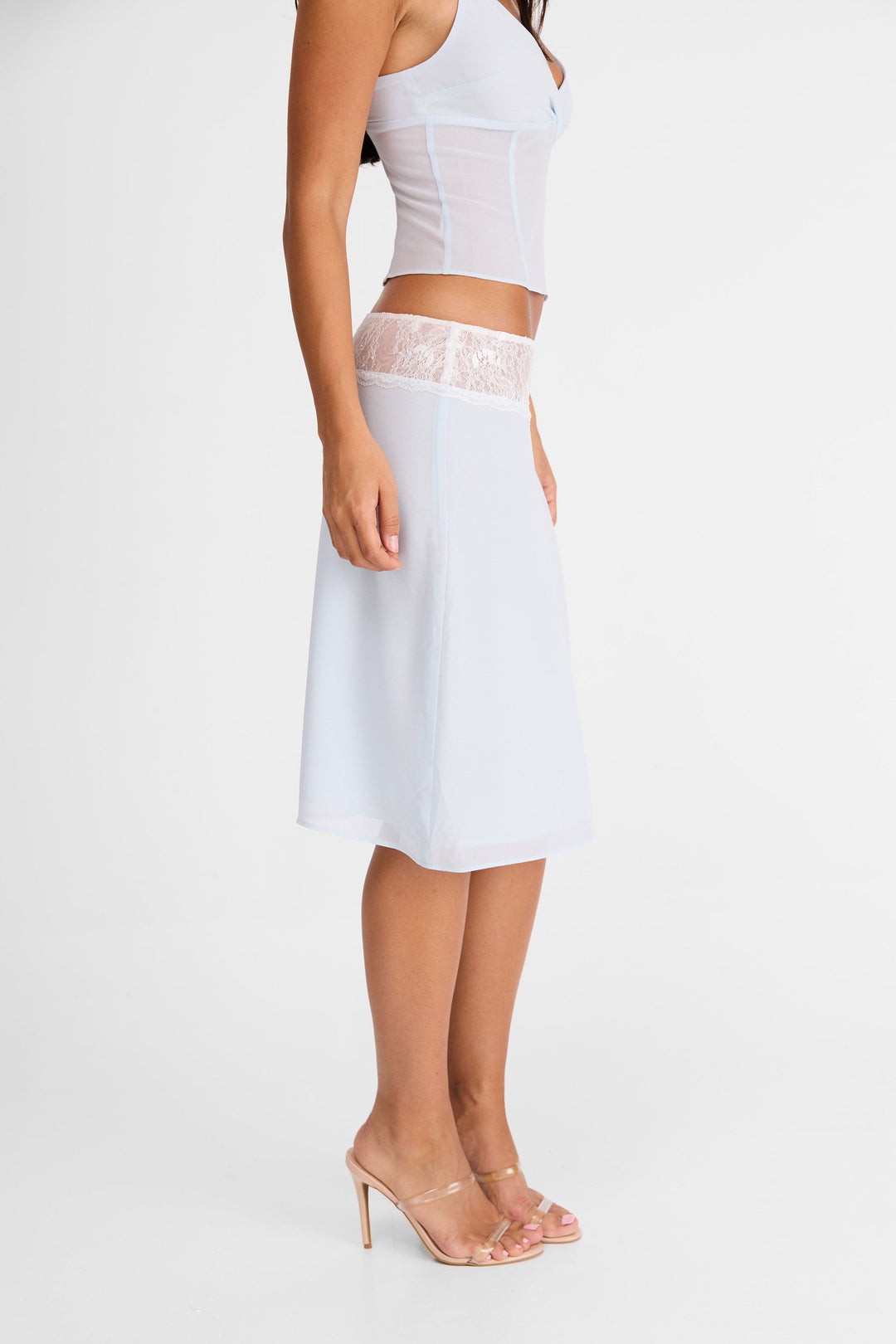 Evangeline Midi Skirt Blue