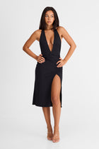 Camille Midi Dress Black