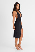 Camille Midi Dress Black