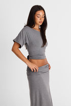 Lorelei Top Grey Marle