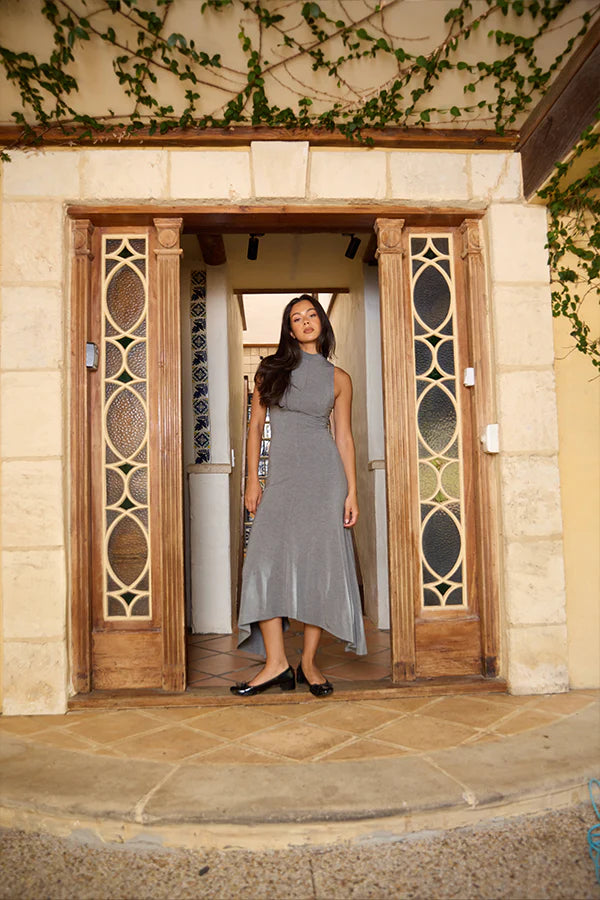 Maeve Midi Dress Grey Marle