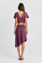 Winnie Midi Skirt Wine
