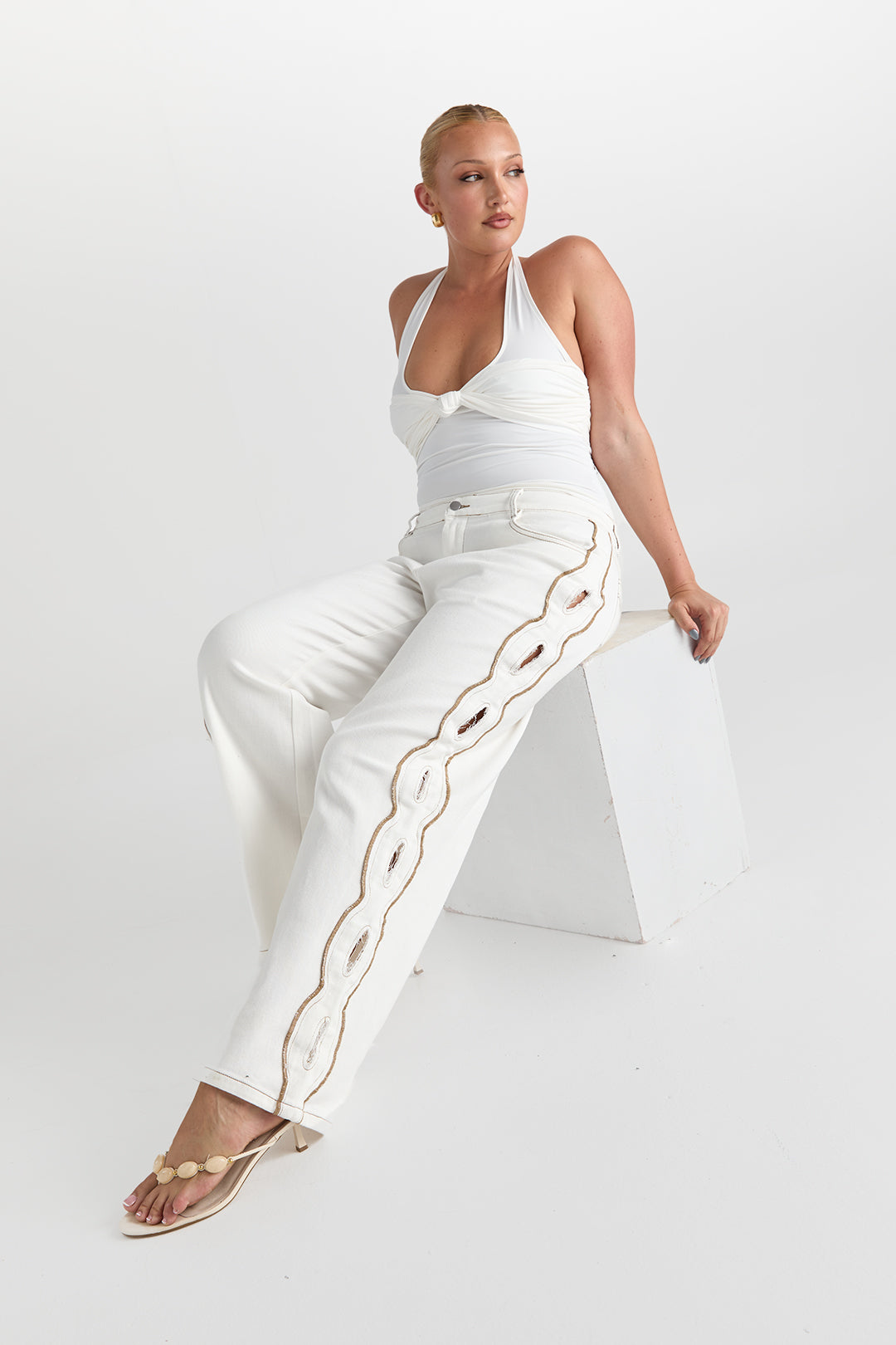 Cairo Jean White