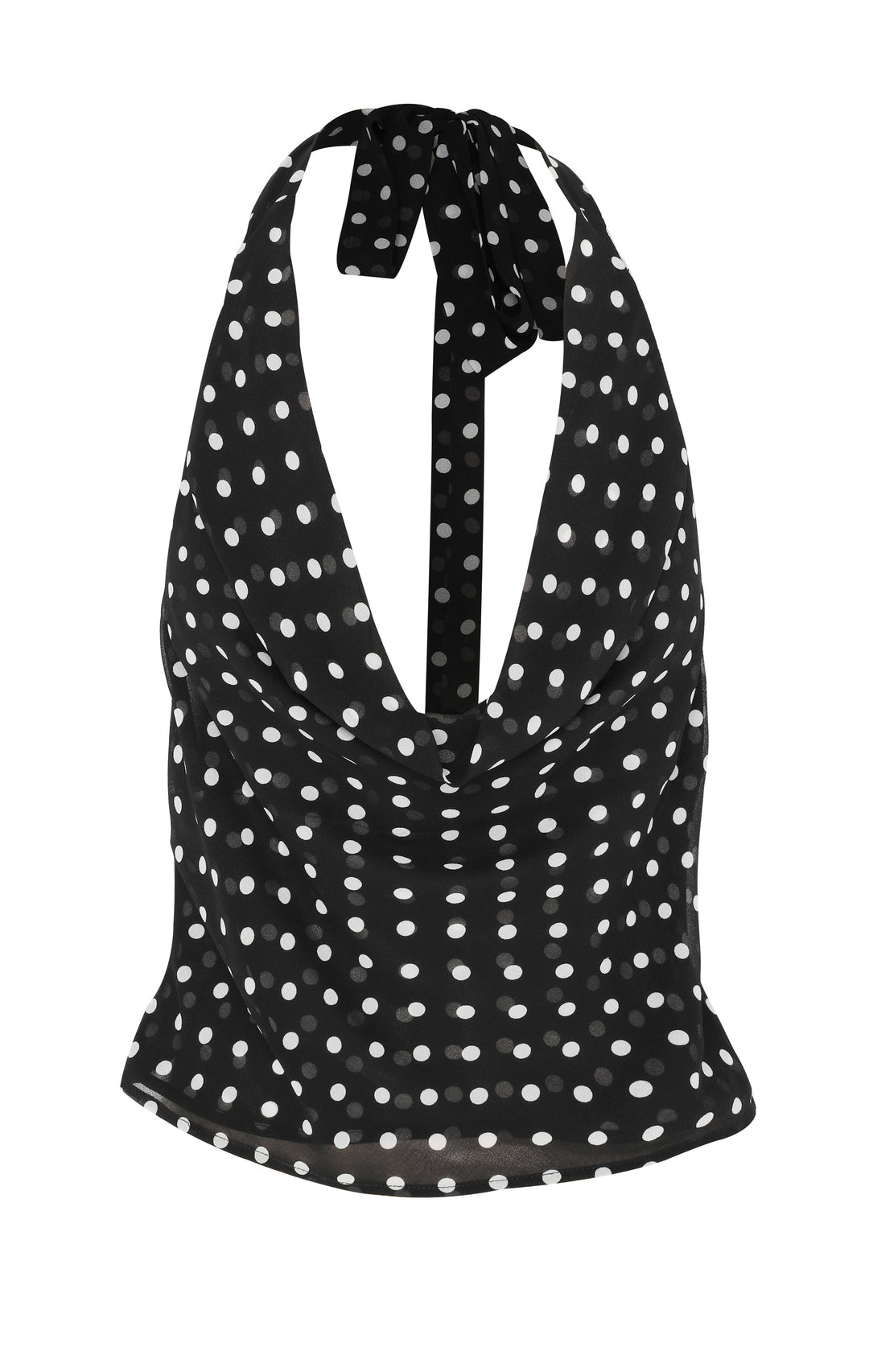 Colette Top Black Polkadot