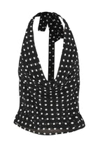 Colette Top Black Polkadot