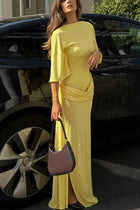 AUBA Backless Maxi Dress