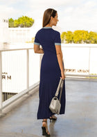 DENIM Pocket Button Maxi Dress