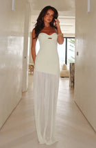 AUKA Mesh Backless Dress