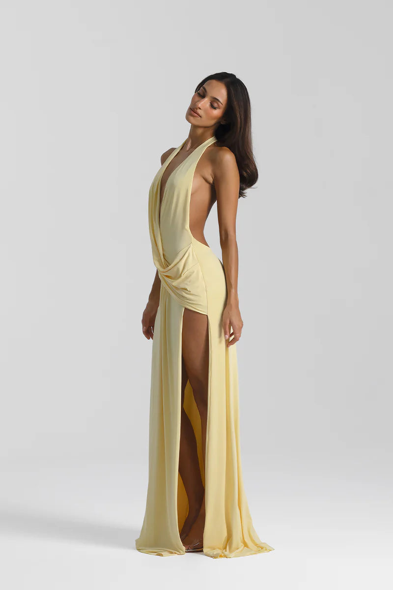 ATZA Halter Maxi Dress