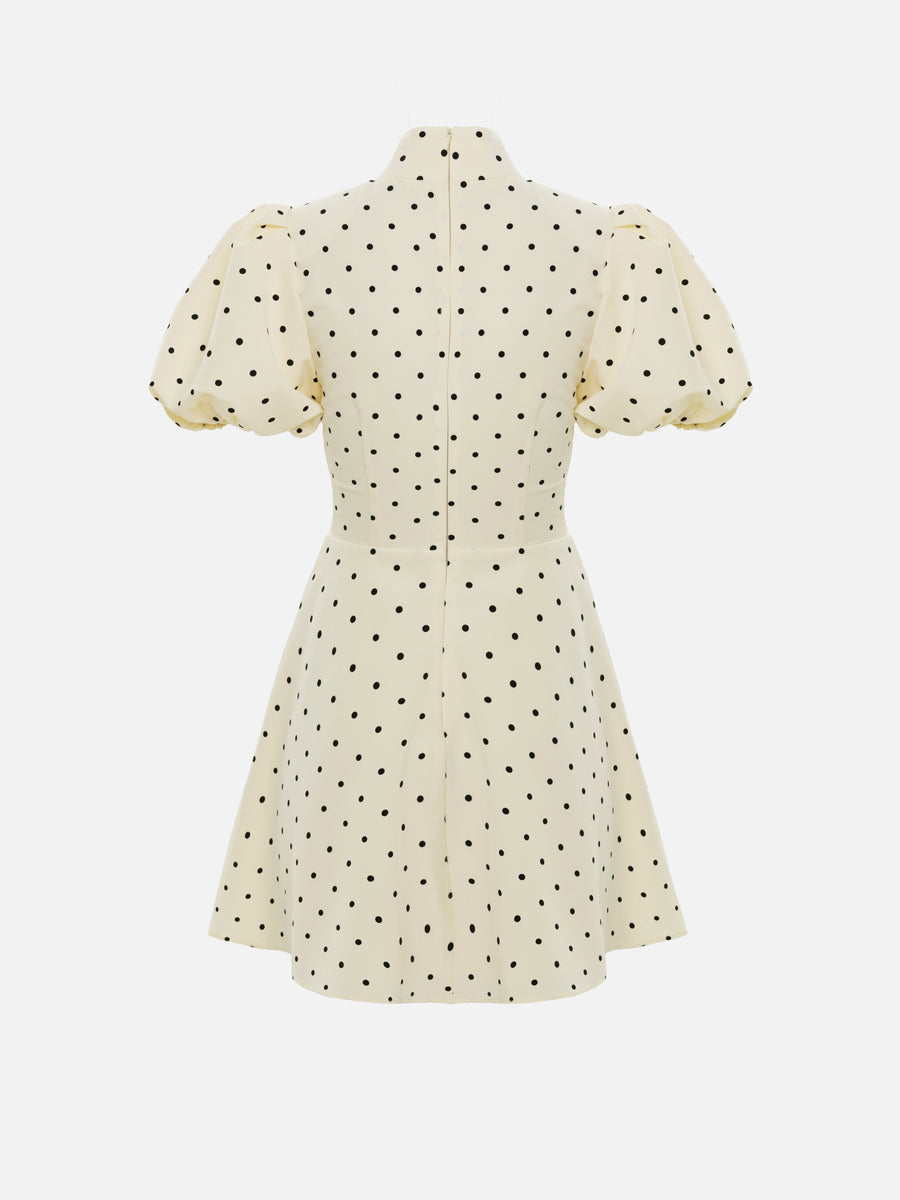 AVJA Puff-Sleeve Mini Dress
