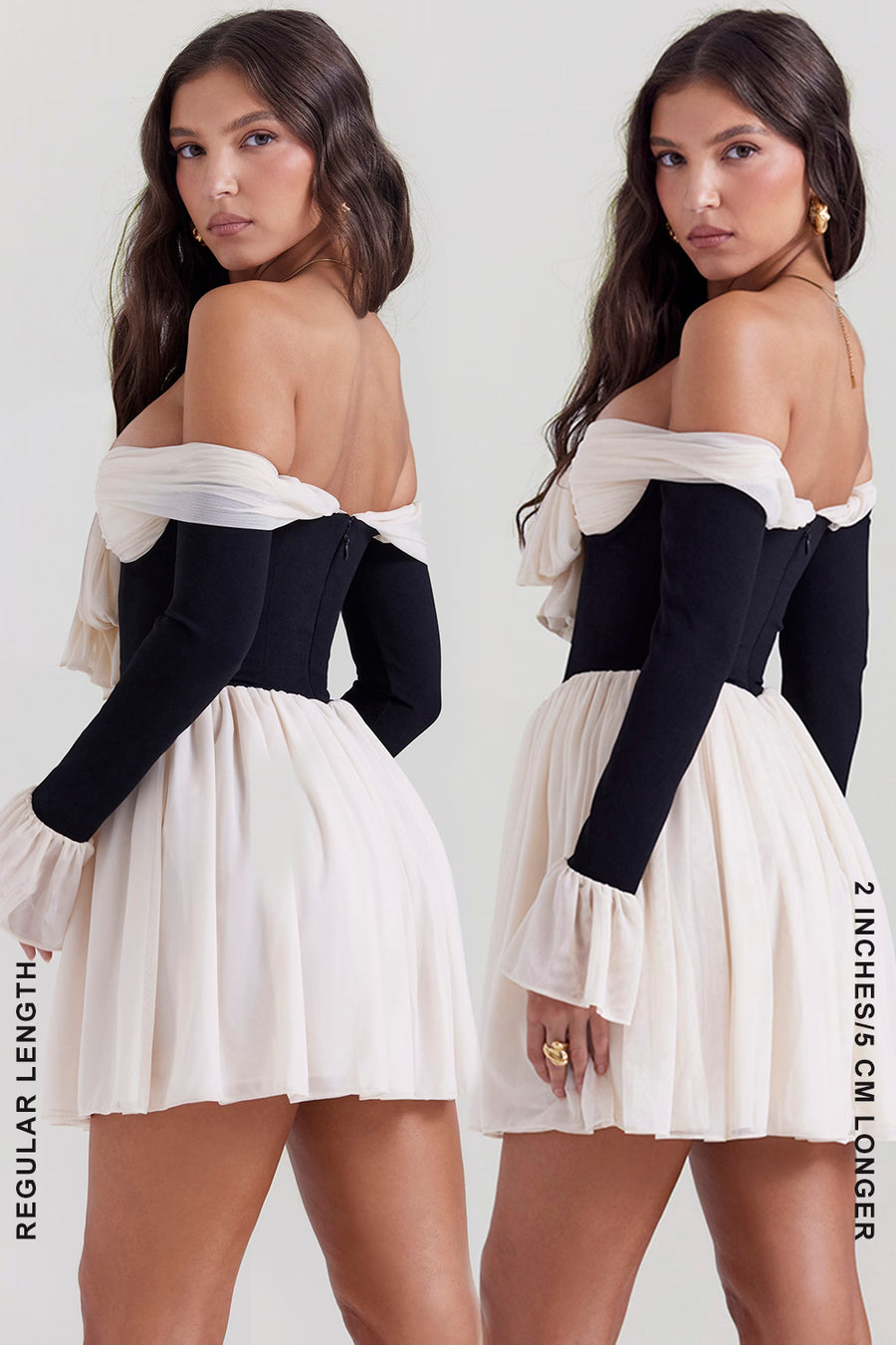 AMHA Lace Off-Shoulder Mini Dress