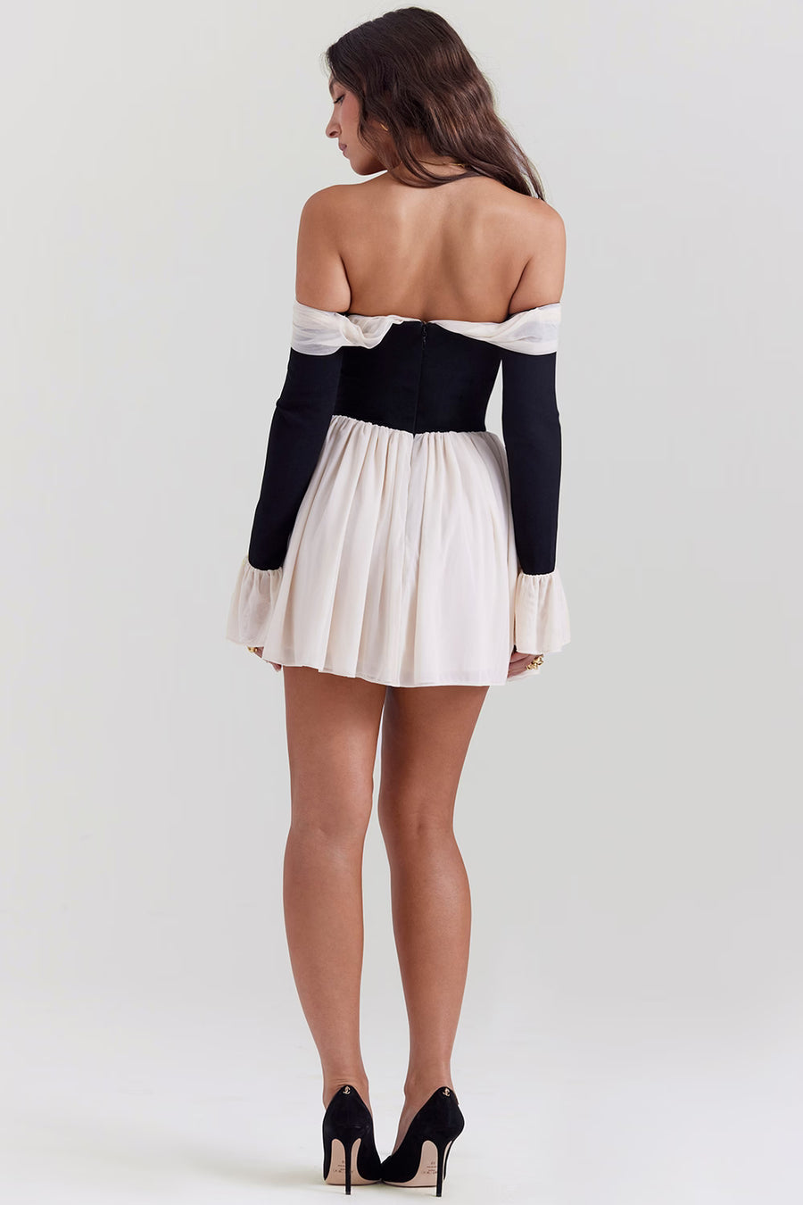 AMHA Lace Off-Shoulder Mini Dress