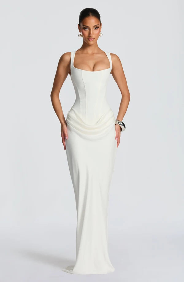 ASSA Off-Shoulder Maxi Dress