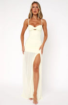 AUKA Mesh Backless Dress