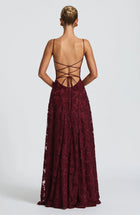 ARWA Lace Off-Shoulder Maxi Dress