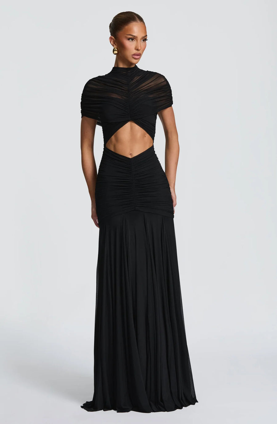 AROA Ruched Maxi Dress