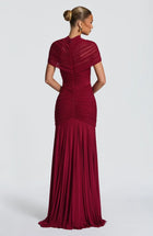 AROA Ruched Maxi Dress