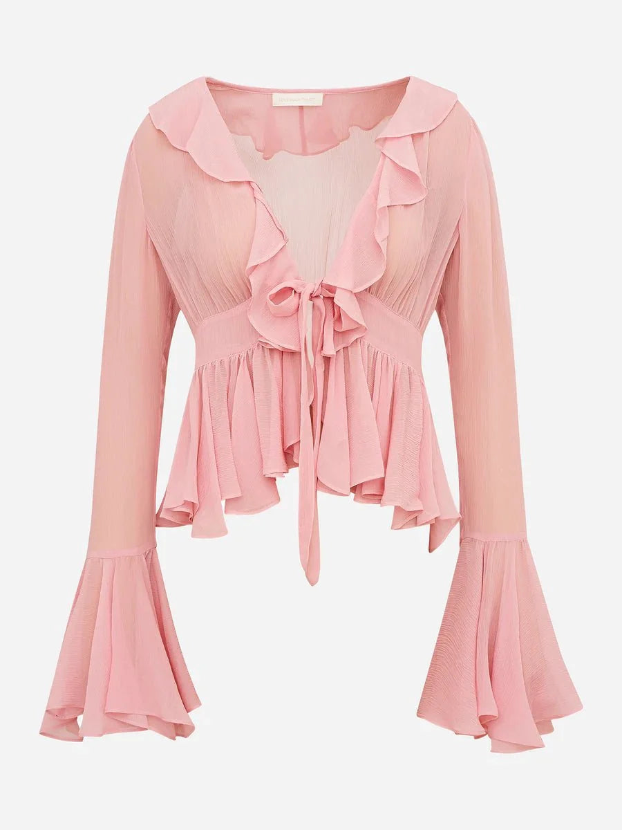 AVIA Lace Flare Top