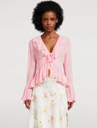 AVIA Lace Flare Top