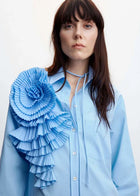 BLOOM Pleated Floral Blouse