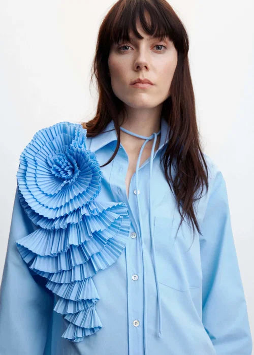 BLOOM Pleated Floral Blouse