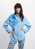 BLOOM Pleated Floral Blouse