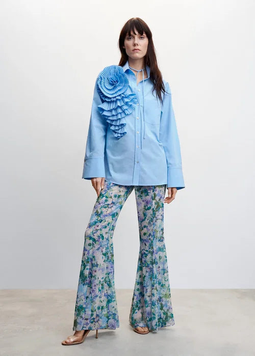 BLOOM Pleated Floral Blouse