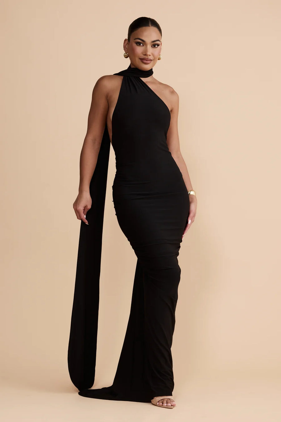 AOSA Backless Maxi Dress