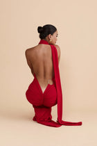 AOSA Backless Maxi Dress