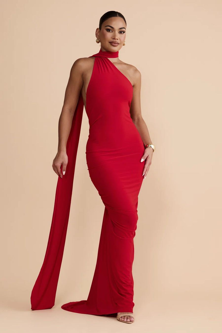 AOSA Backless Maxi Dress