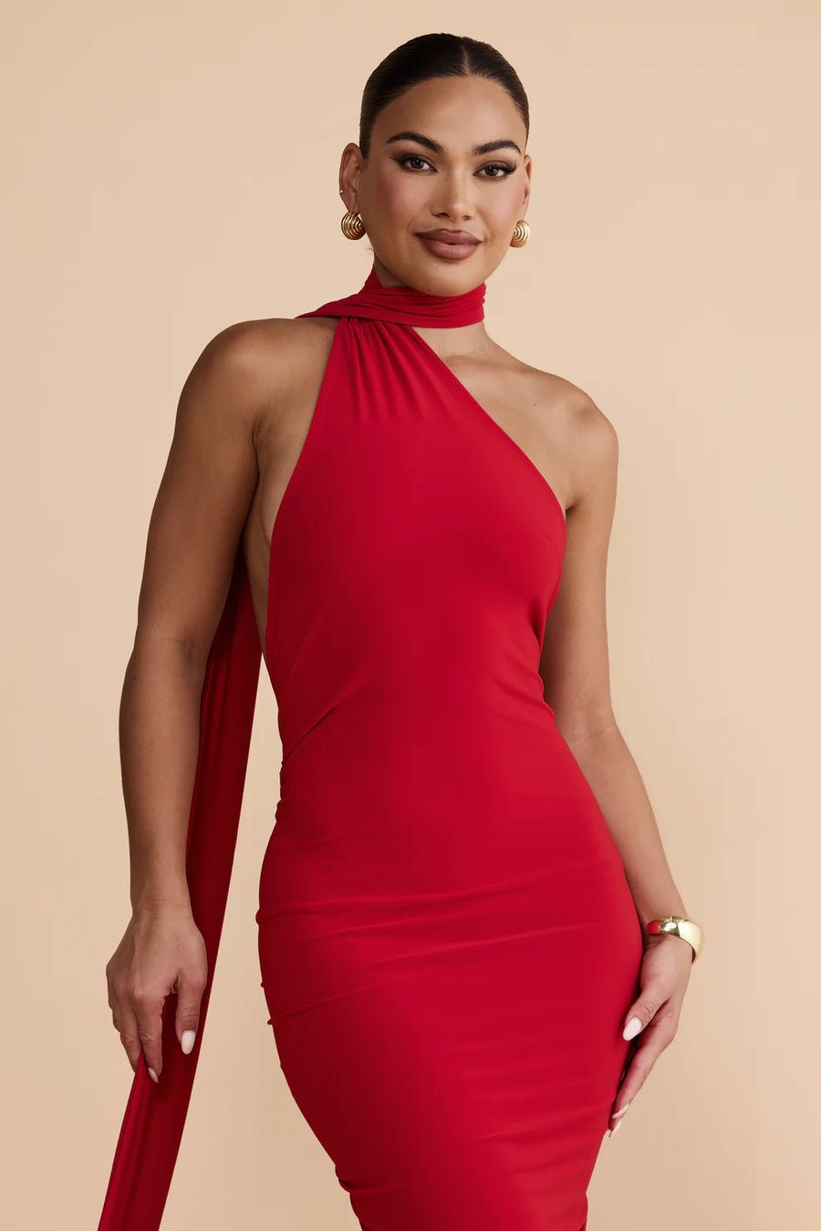 AOSA Backless Maxi Dress