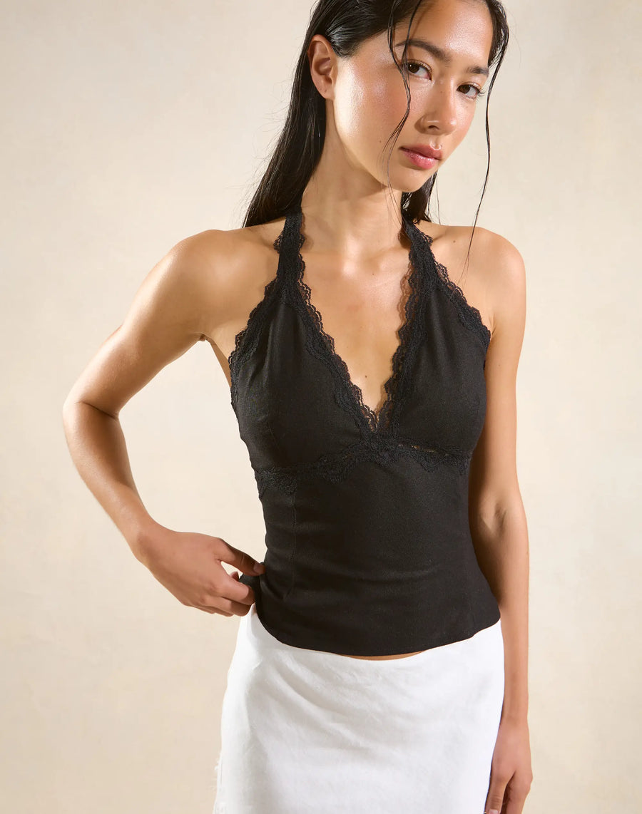 AOHA Lace Halter Top